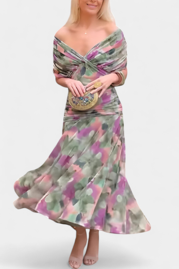 Victoria | Elegant Dress With V-Neckline