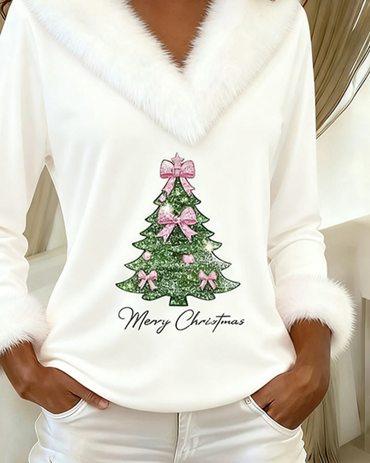 XMas | Festive Faux Fur Christmas Top
