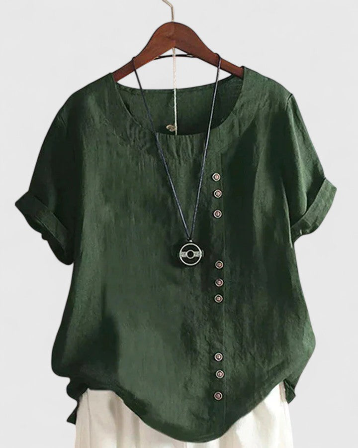 Victoria | Comfortable Short Sleeve Blouse