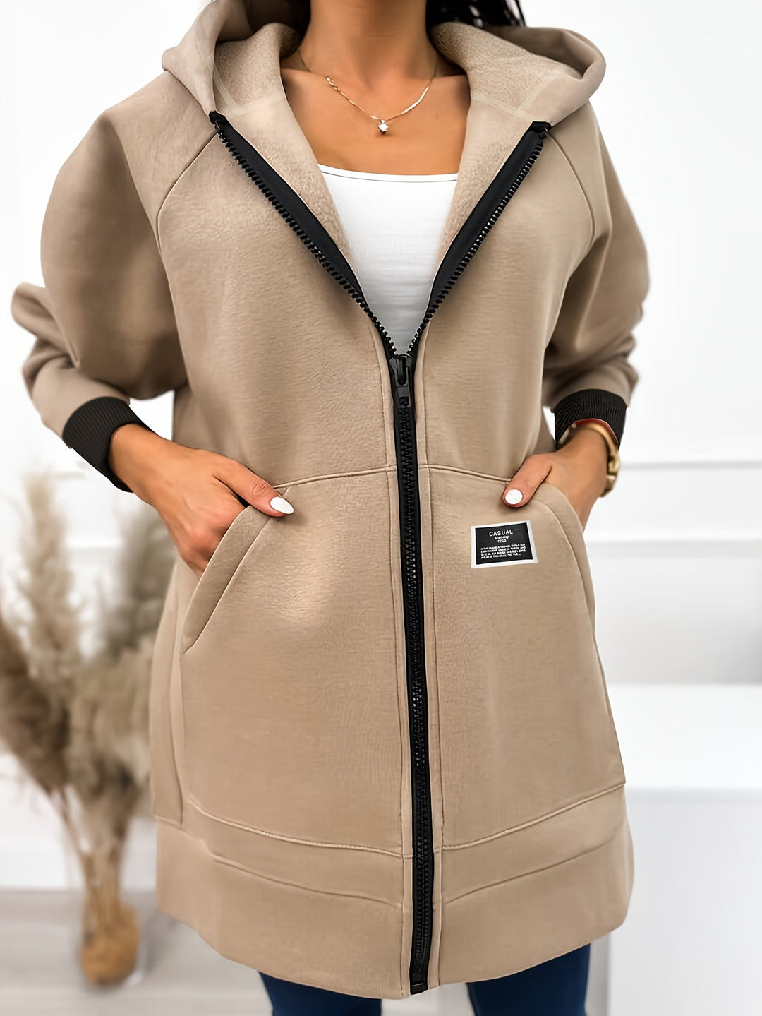 Victoria | Elegant Longline Hoodie