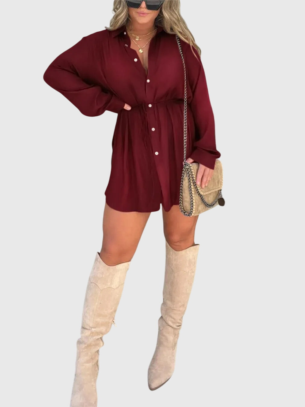 Victoria | Elegant Romper Dress
