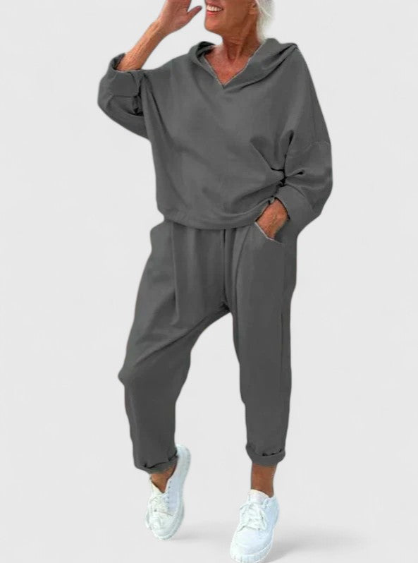 Victoria | Comfortable Hooded Sweatshirt Set