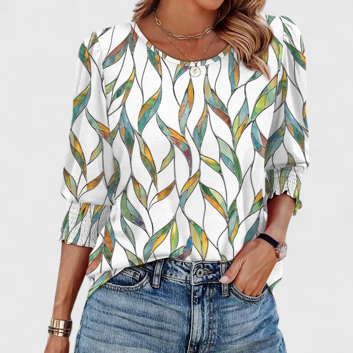 Victoria | Elegant Smocked Top