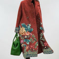 Brown floral pattern