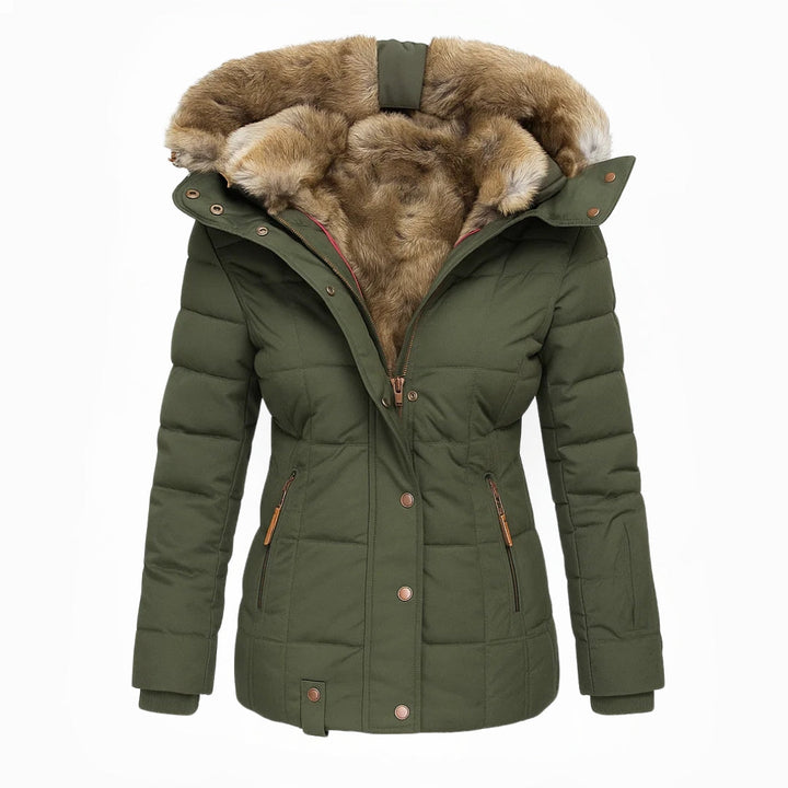 Victoria | Warm Winter Coat with Soft Faux Fur Lining