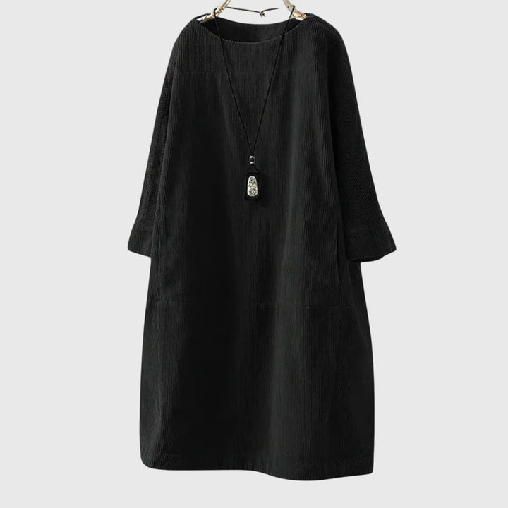 Victoria | Relaxed Corduroy Midi Dress