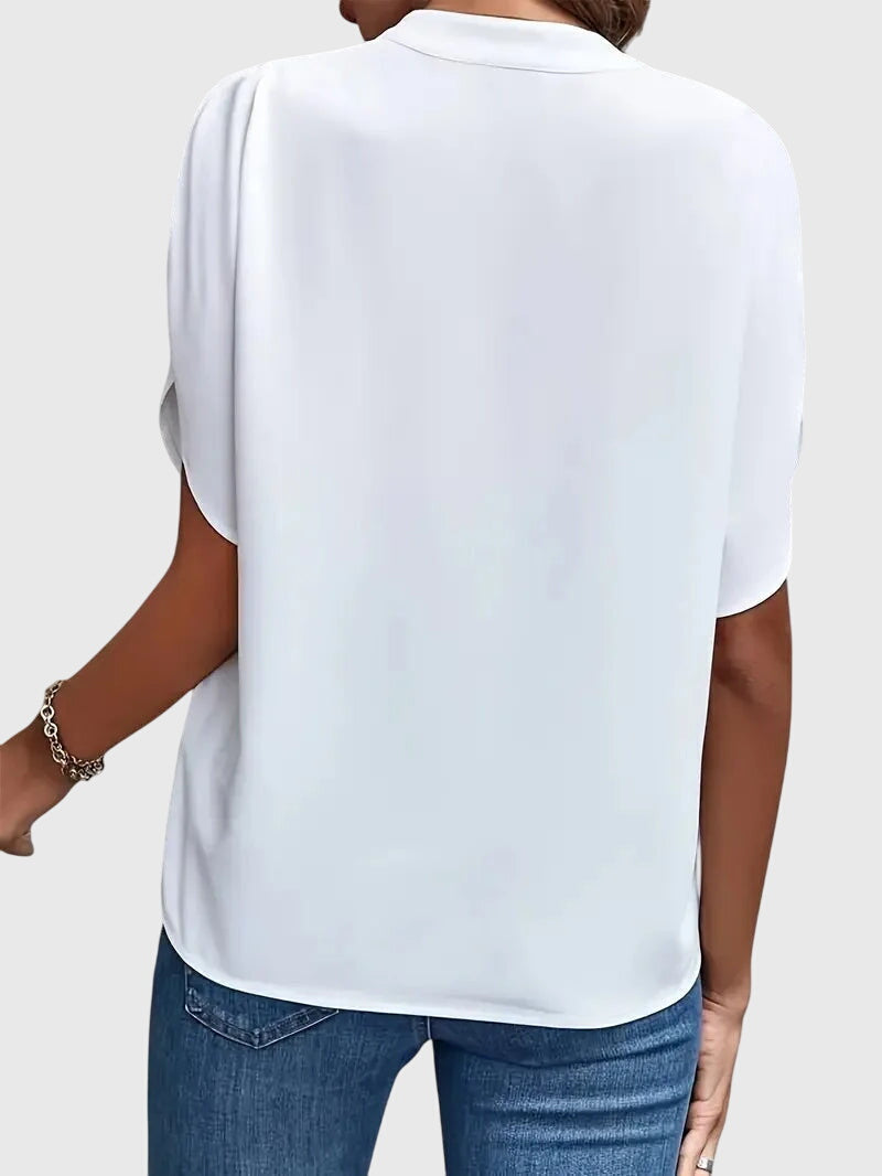 Victoria | Soft and Elegant V-Neck Shirt