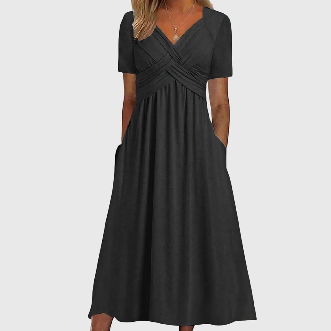 Victoria | Midi Dress with Tummy Control