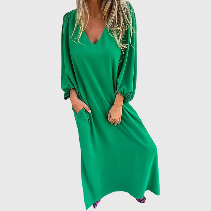 Victoria | Long Boho Dress with Pockets