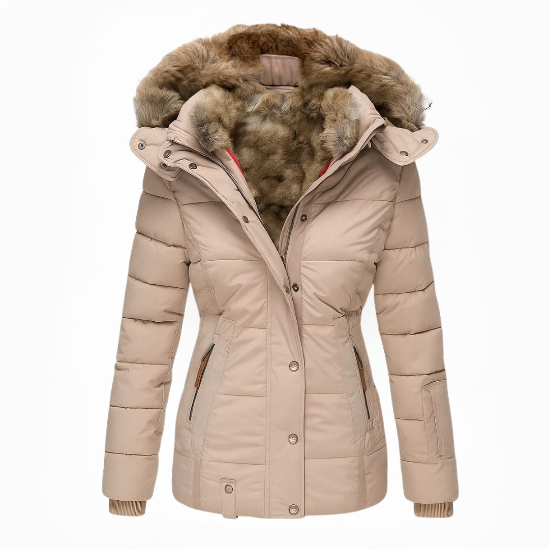 Victoria | Warm Winter Coat with Soft Faux Fur Lining
