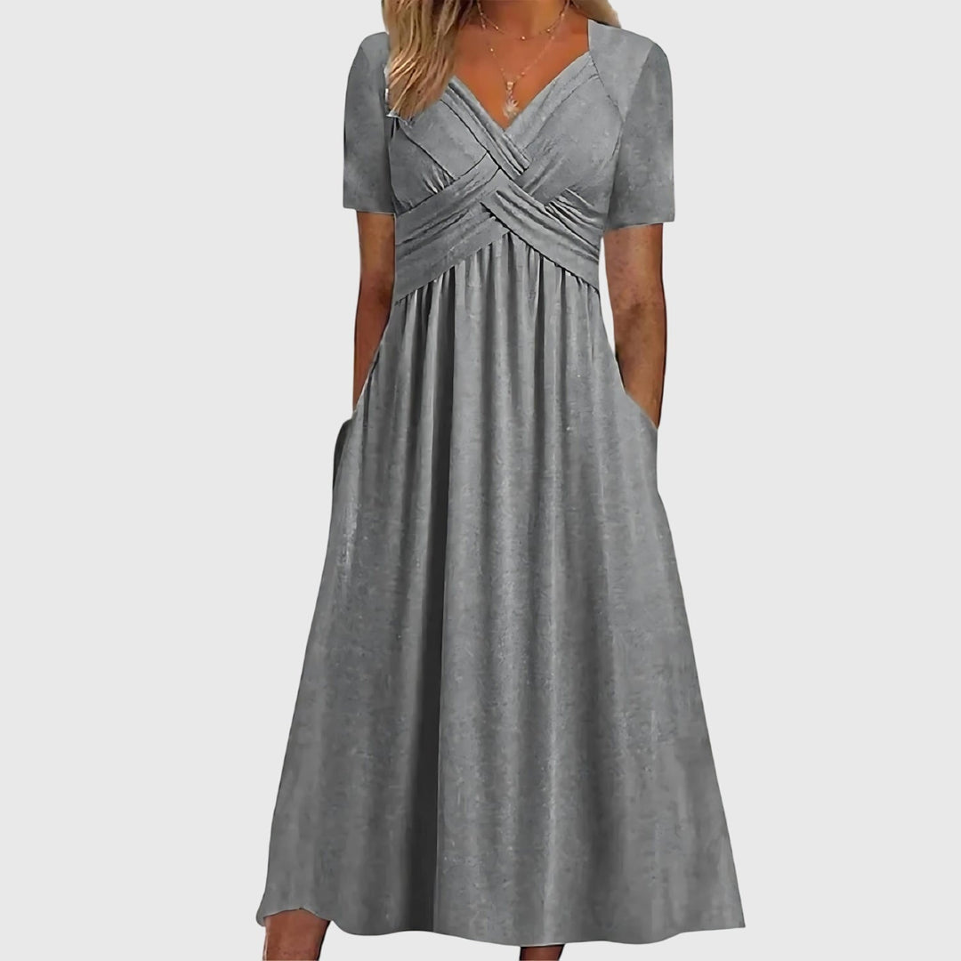 Victoria | Midi Dress with Tummy Control