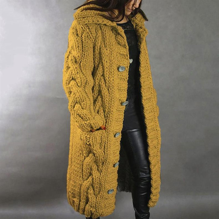 Victoria | Elegant Cozy Coat with Tummy Coverage