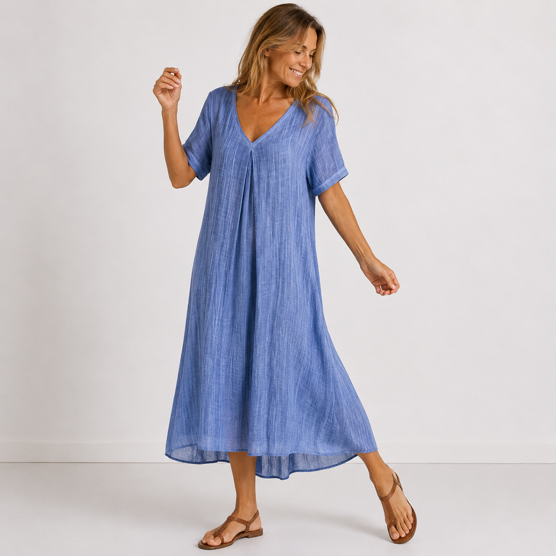 Chic V-Neck Dress for Women