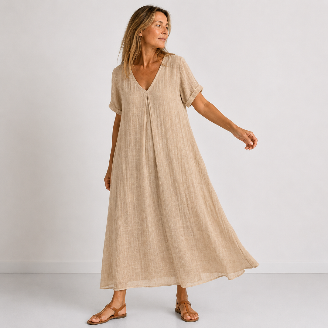 Chic V-Neck Dress for Women