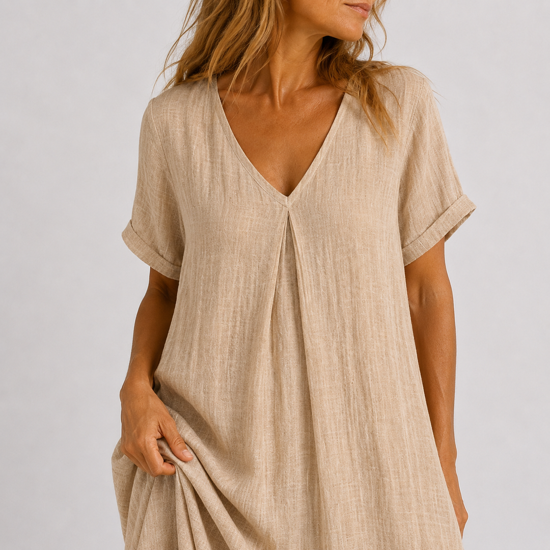 Chic V-Neck Dress for Women