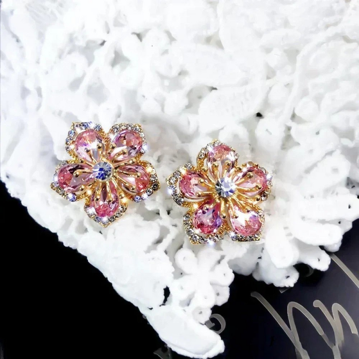 Victoria | Sterling Silver Earrings with Colourful Zirconia