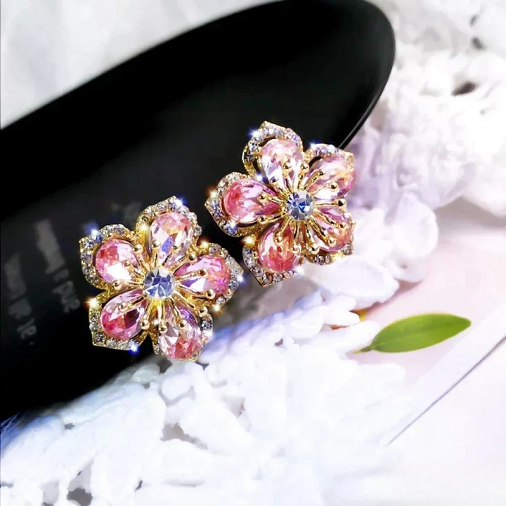 Victoria | Sterling Silver Earrings with Colourful Zirconia