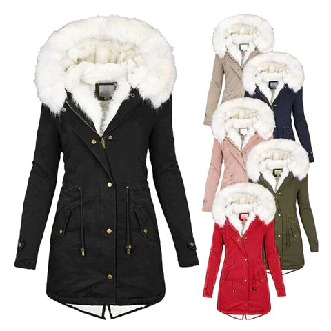 Solène Luxe™ | Soft-Lined Winter Coat