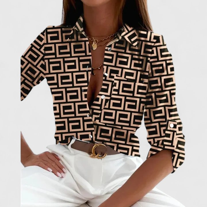 Victoria | Elegant Long Sleeve Blouse