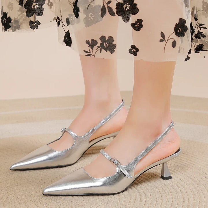 Stella | Slingback Kitten Heels