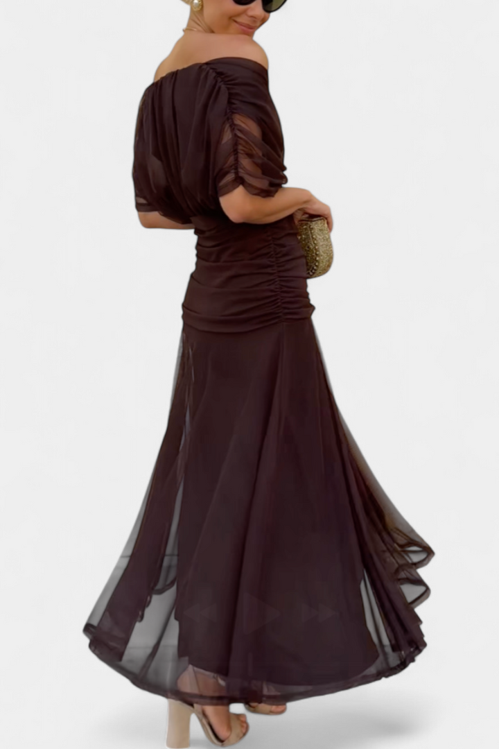 Victoria | Elegant Dress With V-Neckline