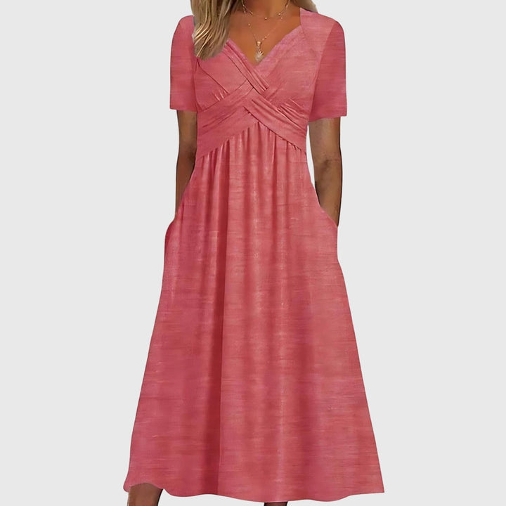 Victoria | Midi Dress with Tummy Control