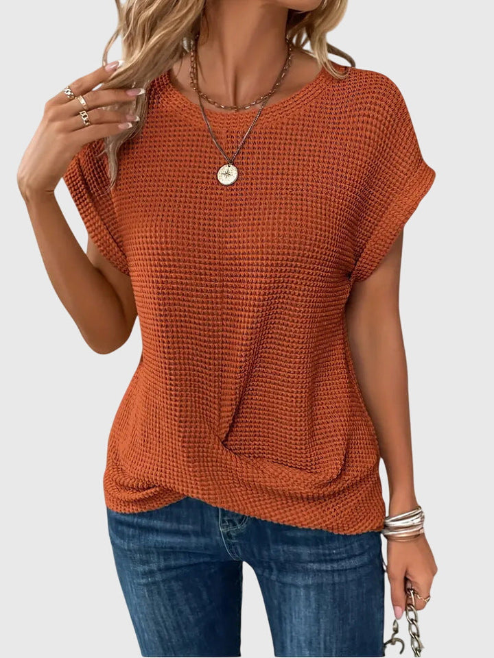Victoria | Elegant Blouse with Crew Neck