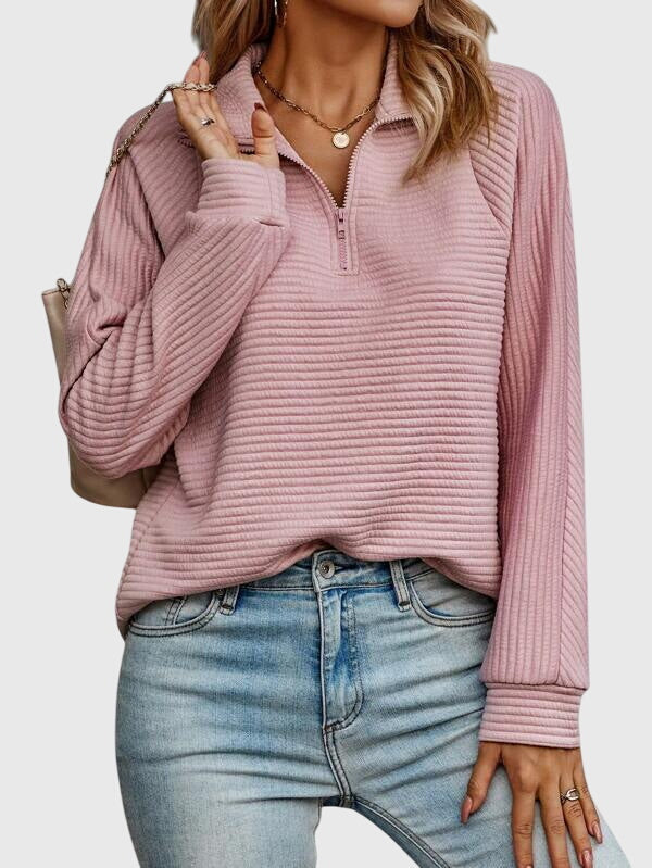 Victoria | Elegant Sweater with Zipper