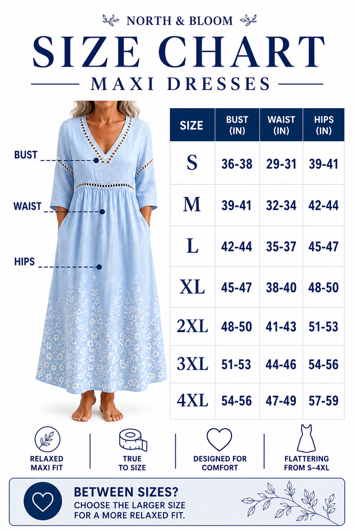 Evelyn | Floral Linen Maxi Dress