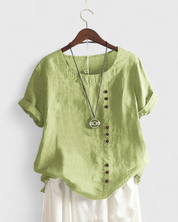 Victoria | Comfortable Short Sleeve Blouse