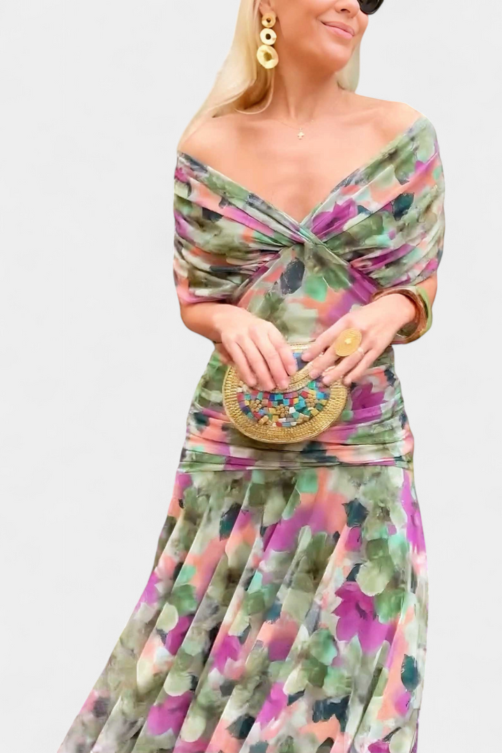 Victoria | Elegant Dress With V-Neckline