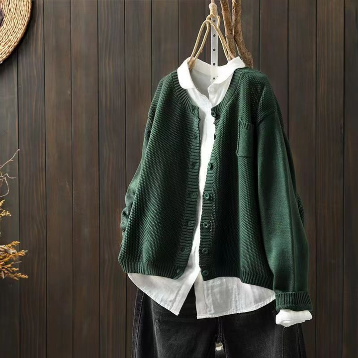 SELIORA | TEXTURED KNIT CARDIGAN