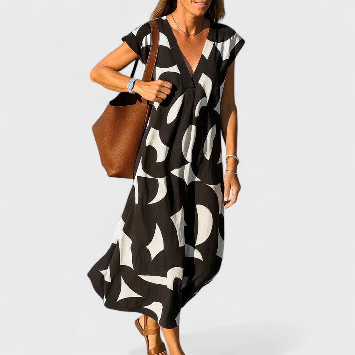 Victoria | Flowing V-Neck Dress